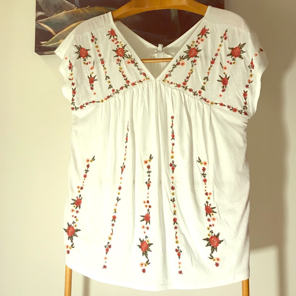 Lucky Brand flowered shirt